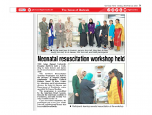 Neonatal Resuscitation Workshop held